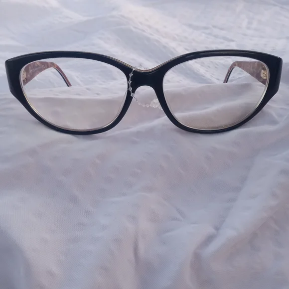 Versace Black Cat-Eye Glasses - Picture 1 of 16